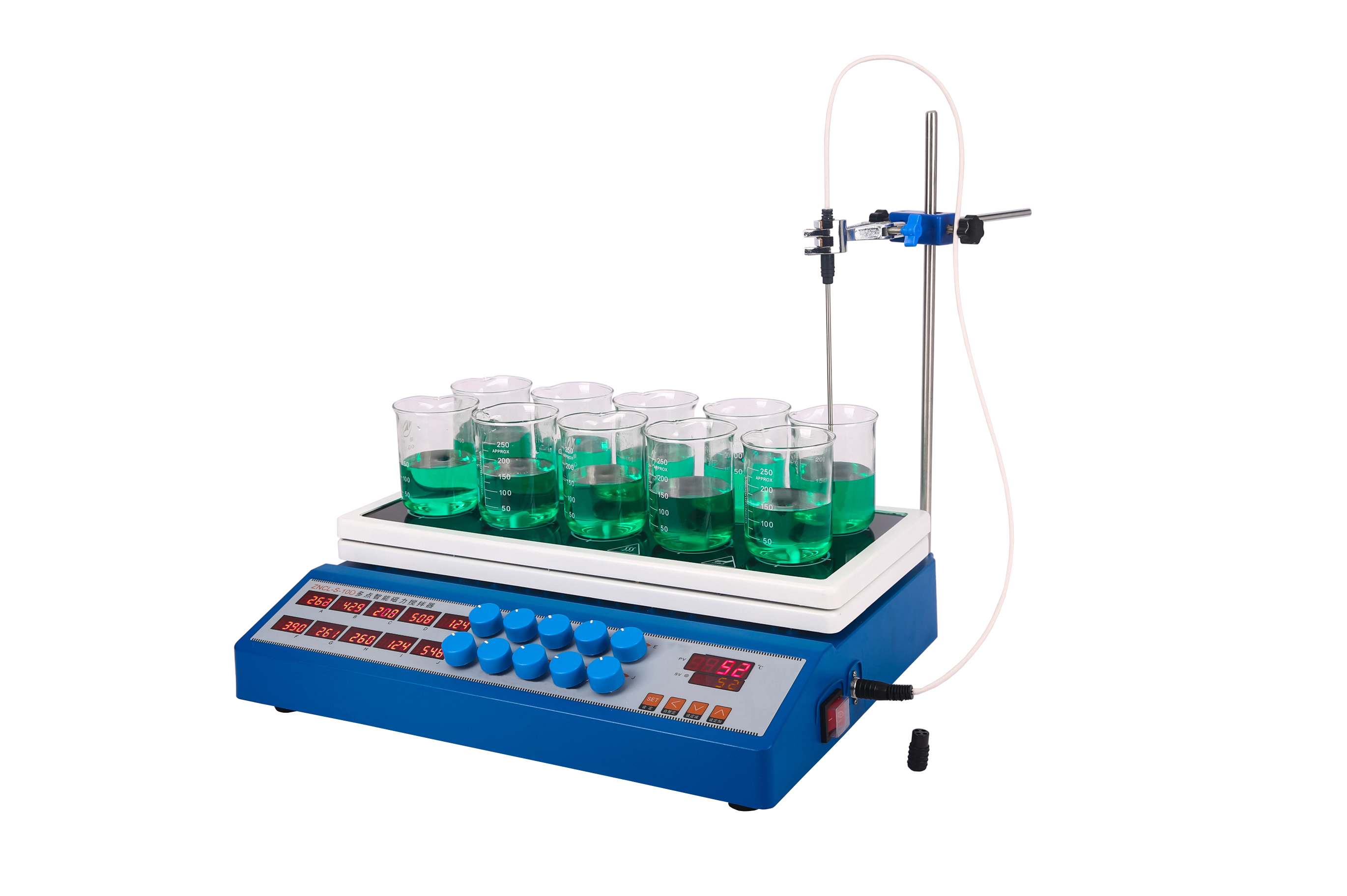 ZNCL-S-10D型数显十点磁力搅拌器