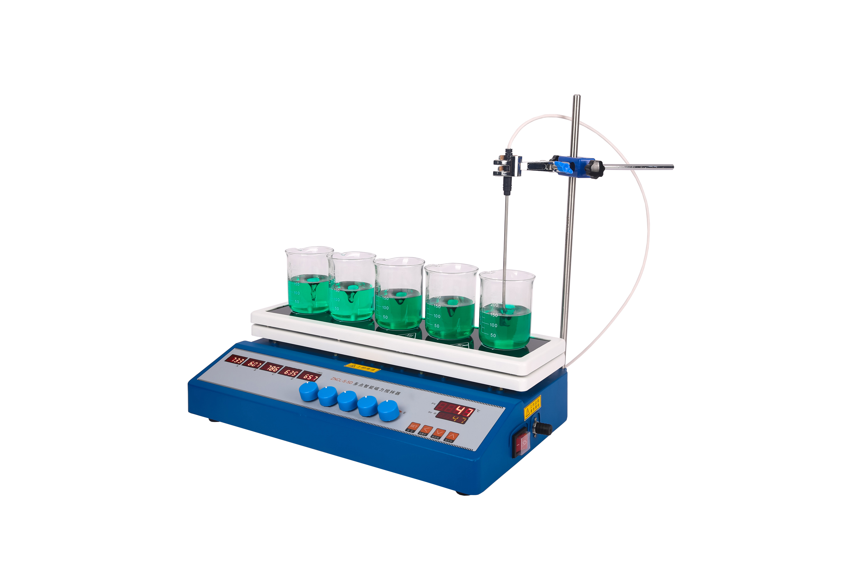 ZNCL-S-5D型数显五点磁力（加热板）搅拌器